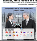 Căști cu traducere AI și carcasă de încărcare
