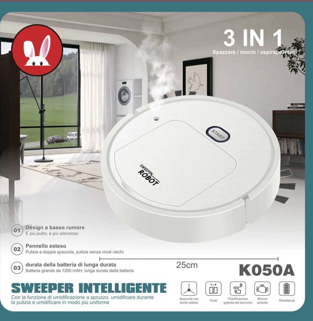Robot de curățare K050A 3 în 1 cu pulverizare