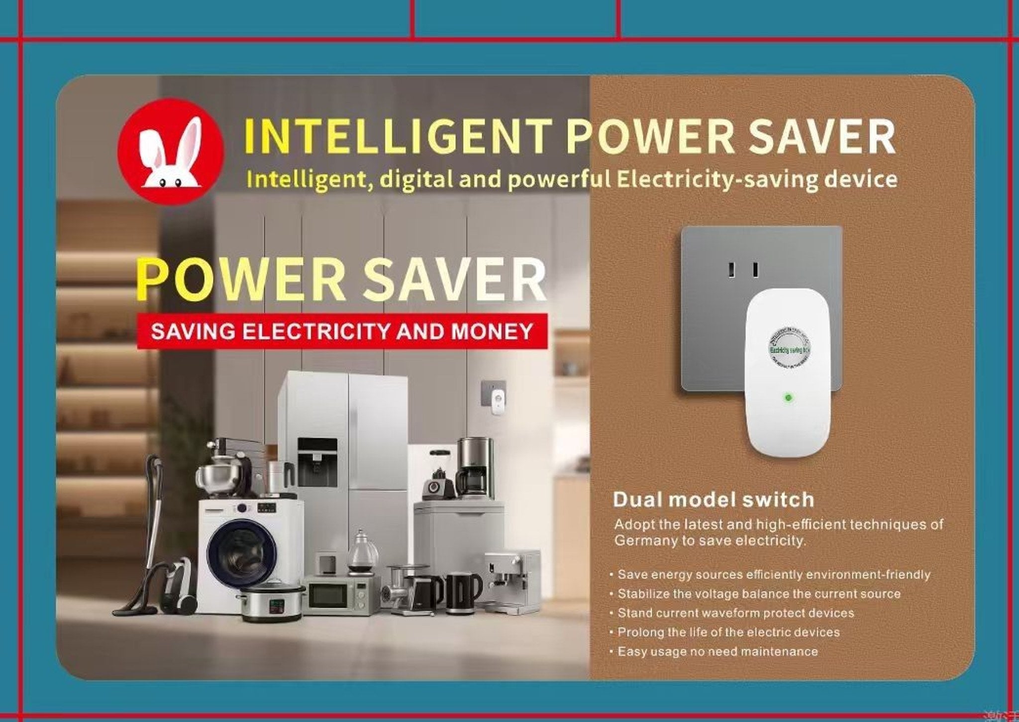 Dispozitiv de economisire a energiei plug-in (pachet de 2)