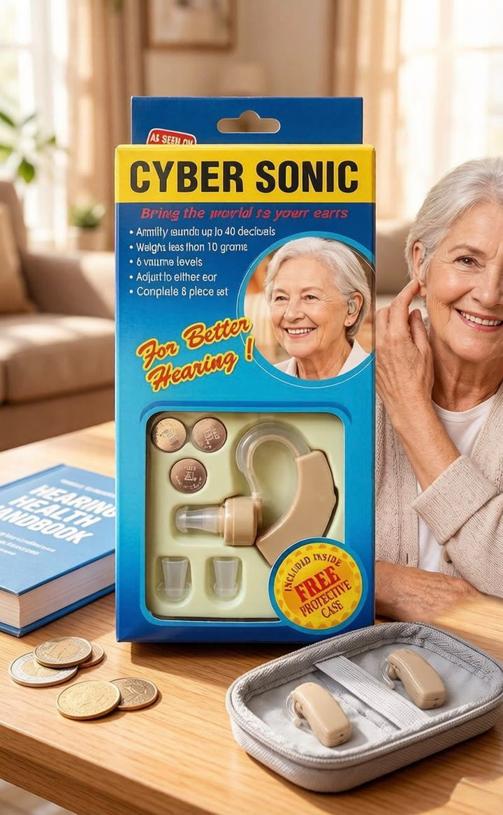 Amplificator de sunet Cyber Sonic în spatele urechii