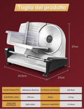 Feliator electric 150 W cu lamă inox de 190 mm (0–15 mm)