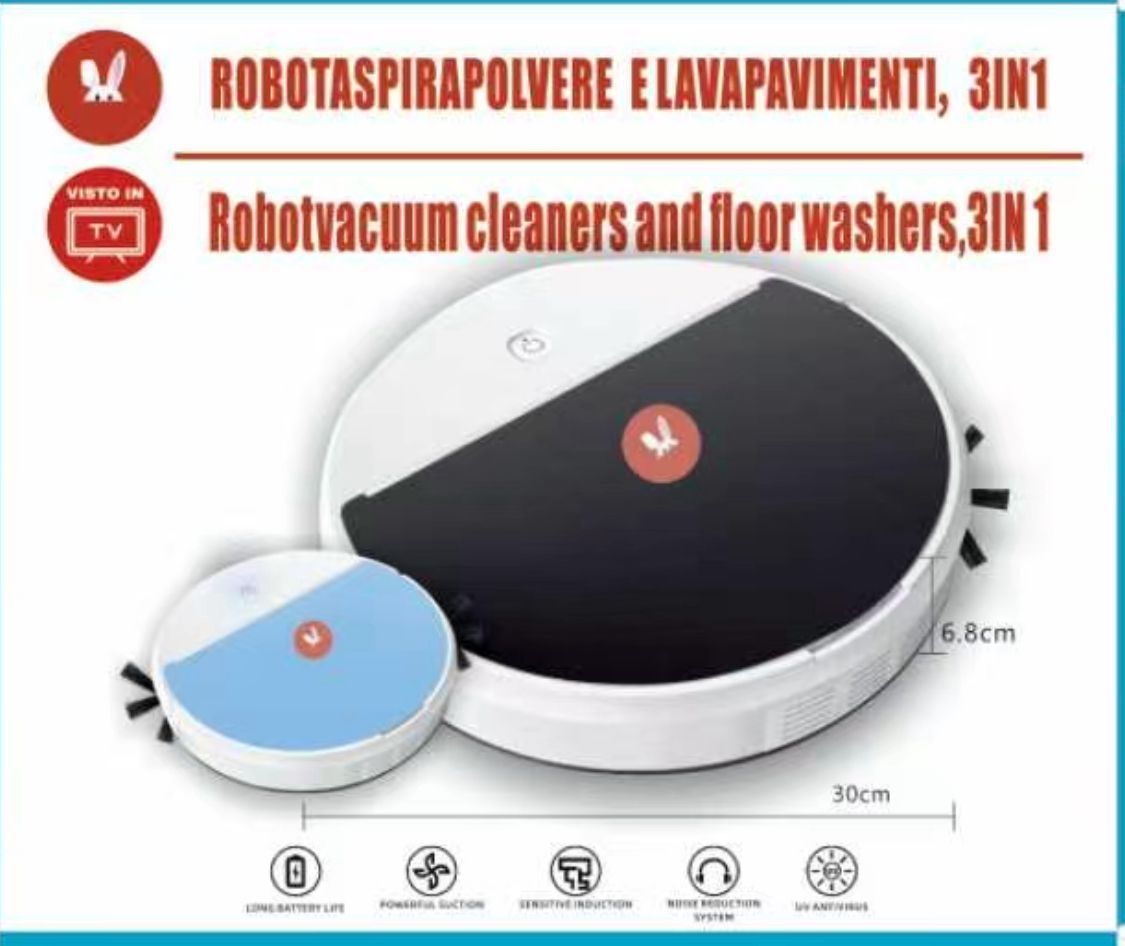 Robot aspirator și mop 3 în 1 cu navigare cu senzor