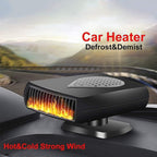 Încălzitor portabil pentru mașină și ventilator de dezghețare (cald și rece)