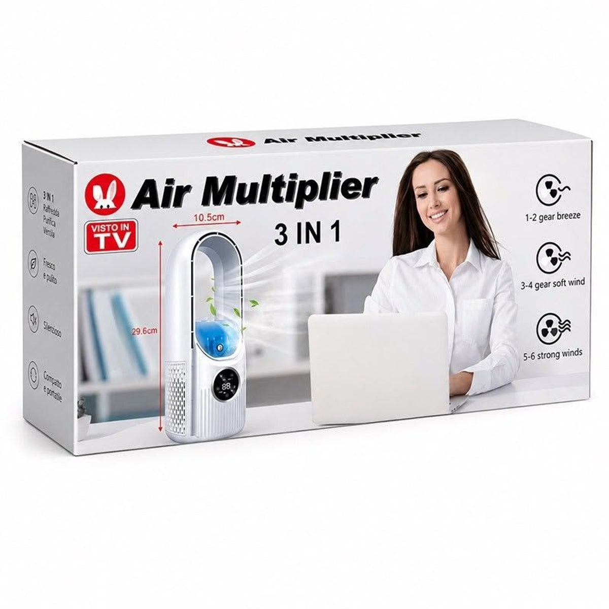 Ventilator de birou fără pale Air Multiplier 3 în 1
