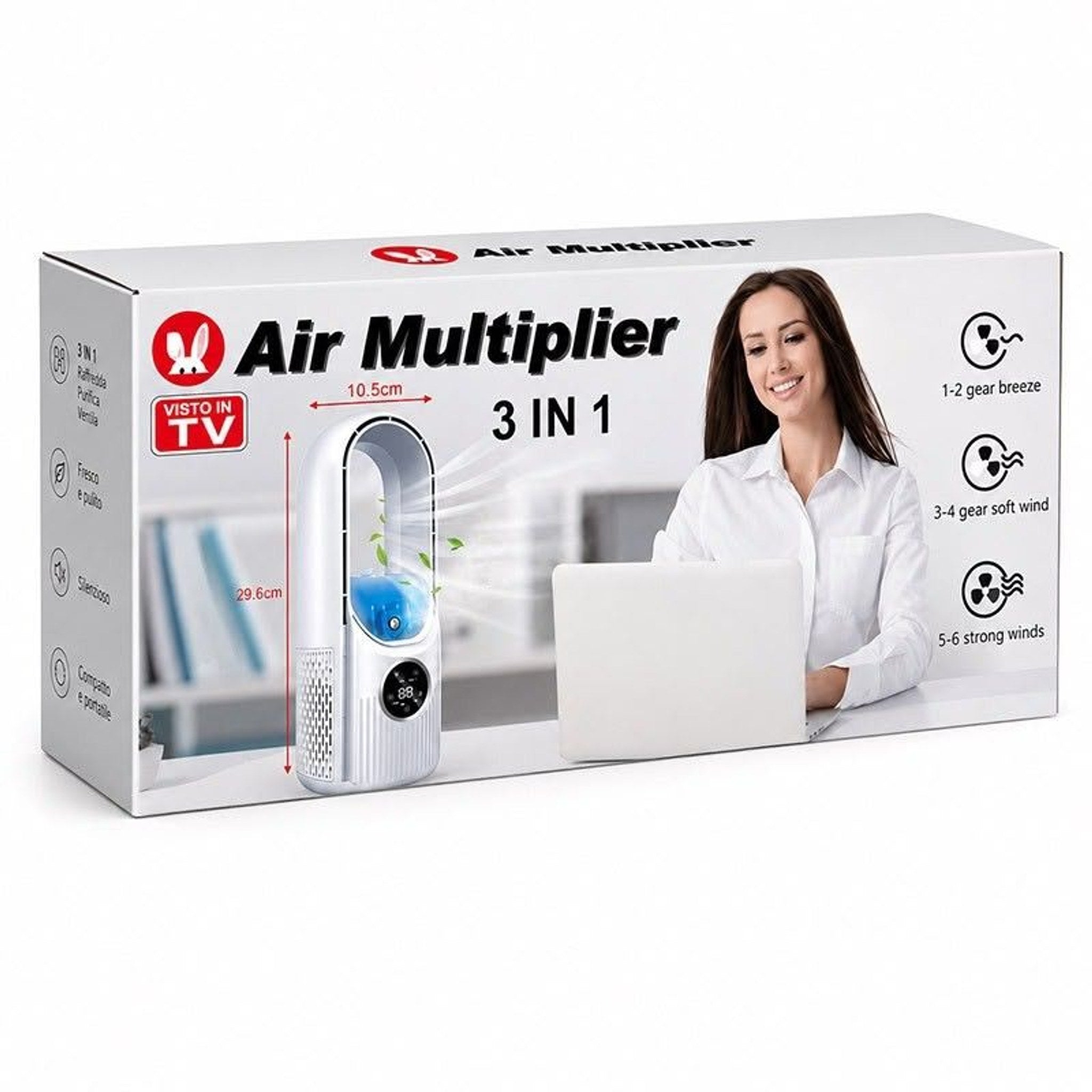 Ventilator de birou fără pale Air Multiplier 3 în 1