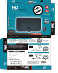 Antenă TV digitală HD pentru interior cu amplificator