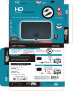 Antenă TV digitală HD pentru interior cu amplificator