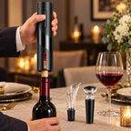 Tirbușon electric folosit pentru deschiderea unei sticle de vin